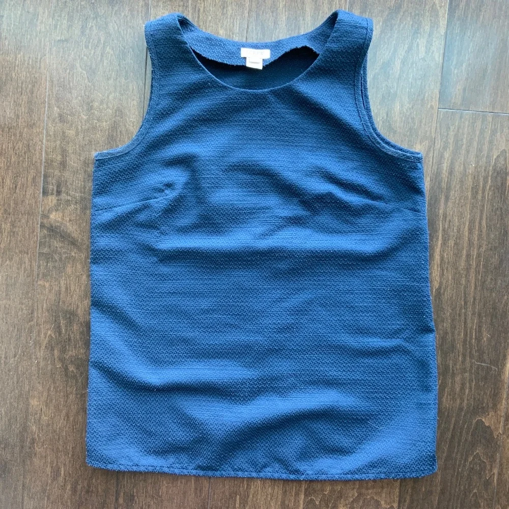 J. CREW Navy Blue Sleeveless Tank. Size 0. - Picture 1 of 9